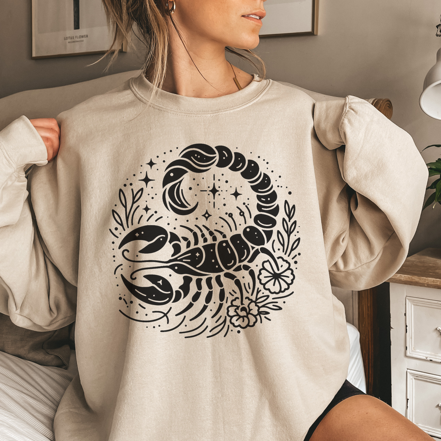 Celestial Scorpio Zodiac Sign Sweatshirt - Scorpio Astrology