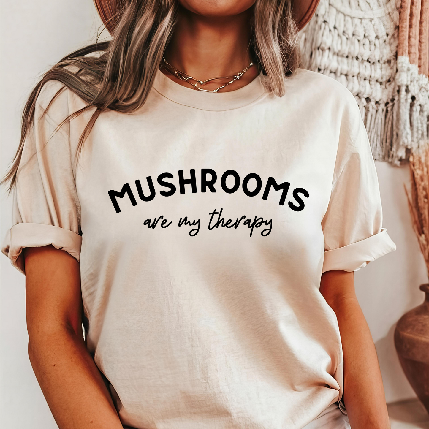 Mushrooms Are My Therapy, Mushroom T-Shirt