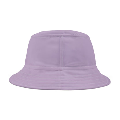 Purple Bucket Hat with Faux Embroidered Third Eye Mandala