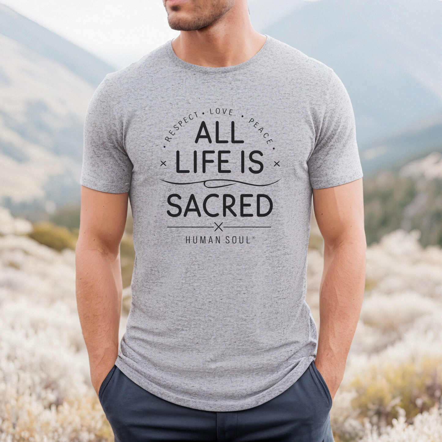 All Life is Sacred Mens Tee