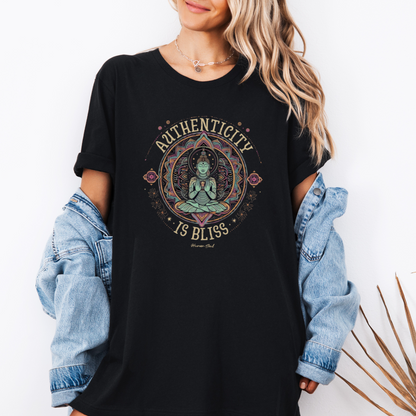 Authenticity is Bliss, Buddha T-Shirt