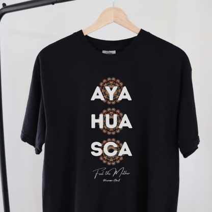 Ayahuasca Feel the Mother Mens Mandala Tee