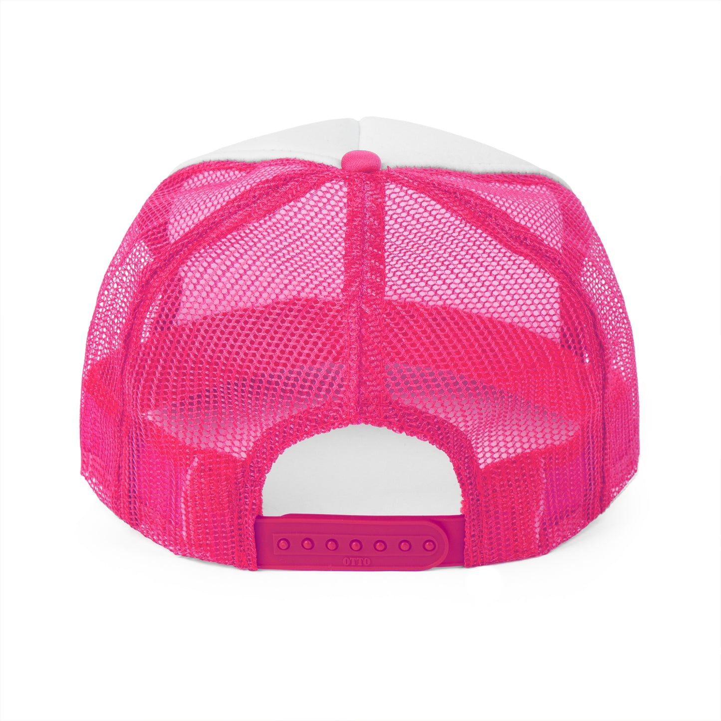 Back of the Self Healer Club trucker hat, featuring an adjustable snapback closure for a perfect fit.