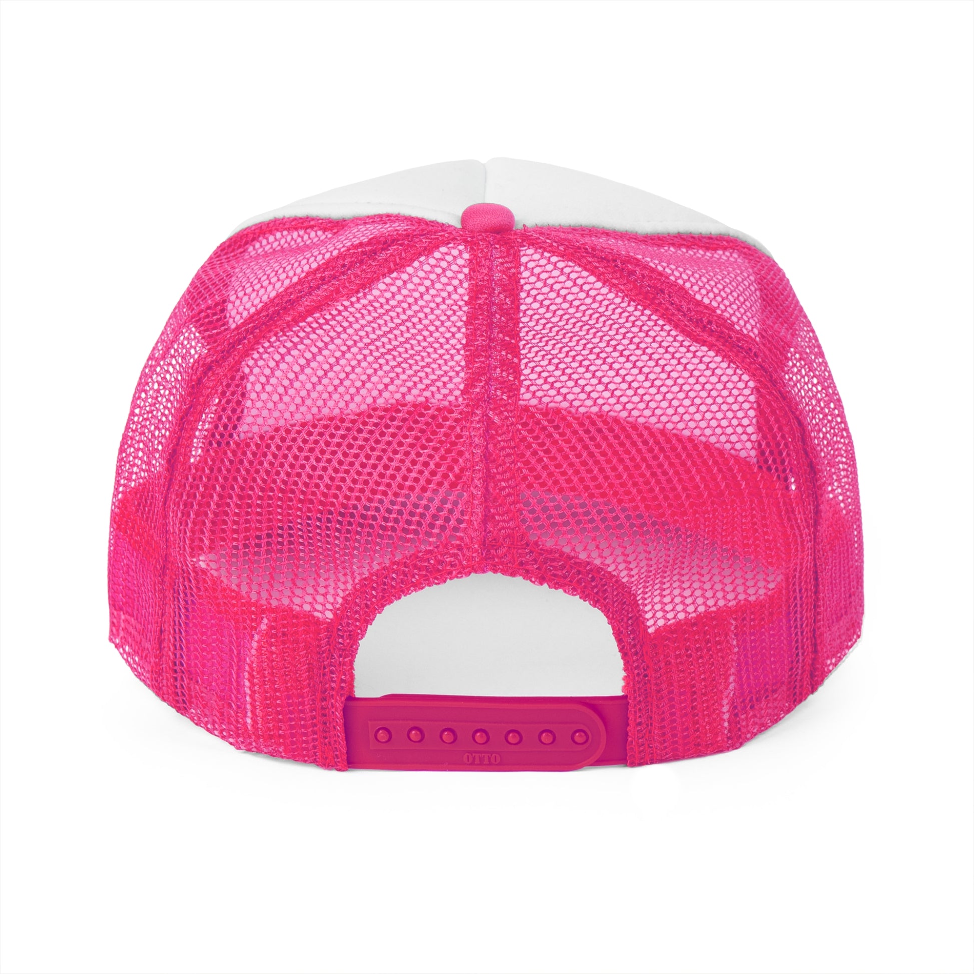 Back of the Self Healer Club trucker hat, featuring an adjustable snapback closure for a perfect fit.