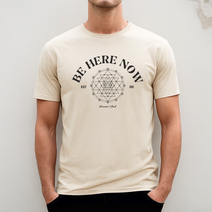 Be Here Now Mens Sri Yantra Tee