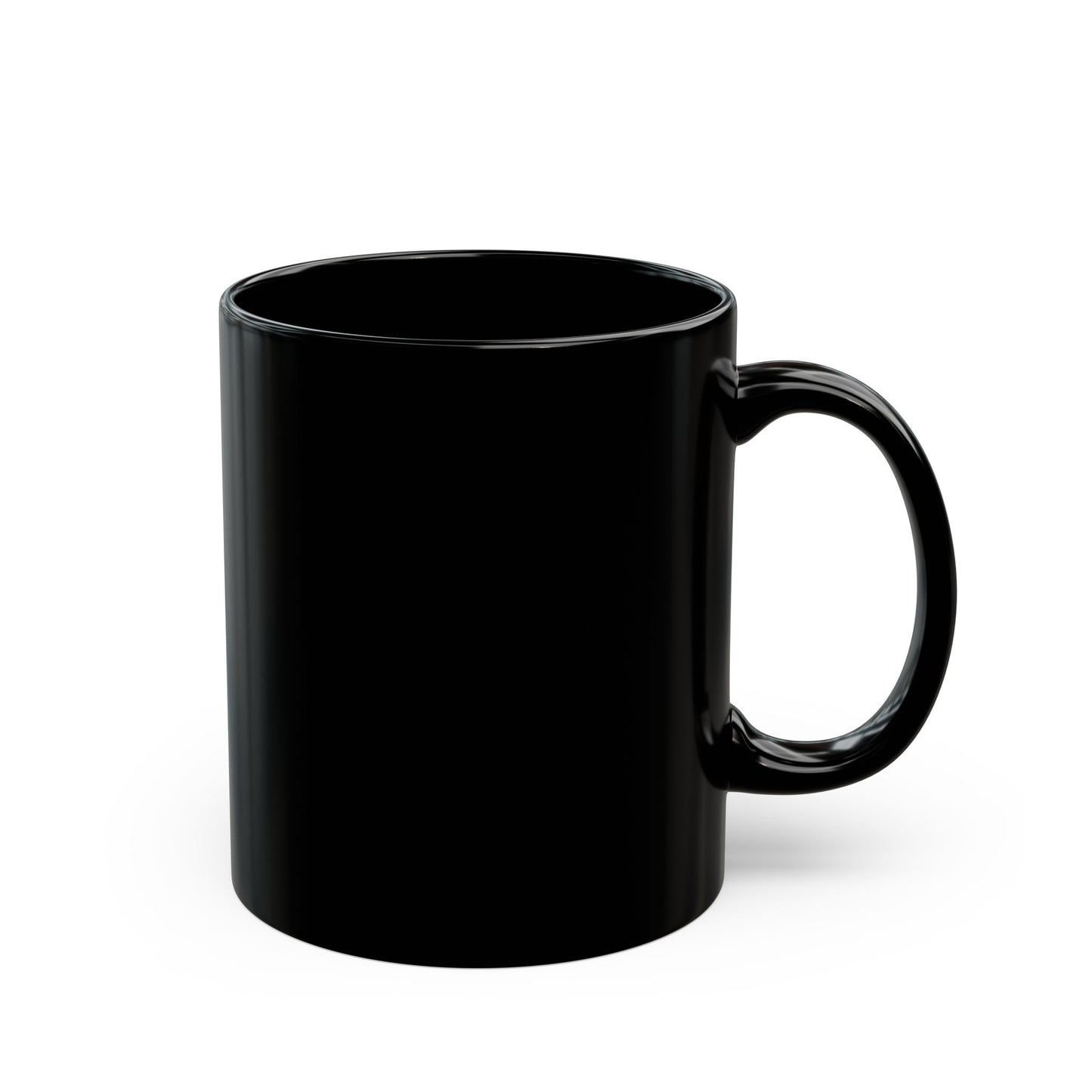 Back view of the Glitch in the Matrix mug, a coffee cup for sci-fi lovers and deep thinkers.