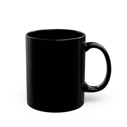 Back view of the Glitch in the Matrix mug, a coffee cup for sci-fi lovers and deep thinkers.