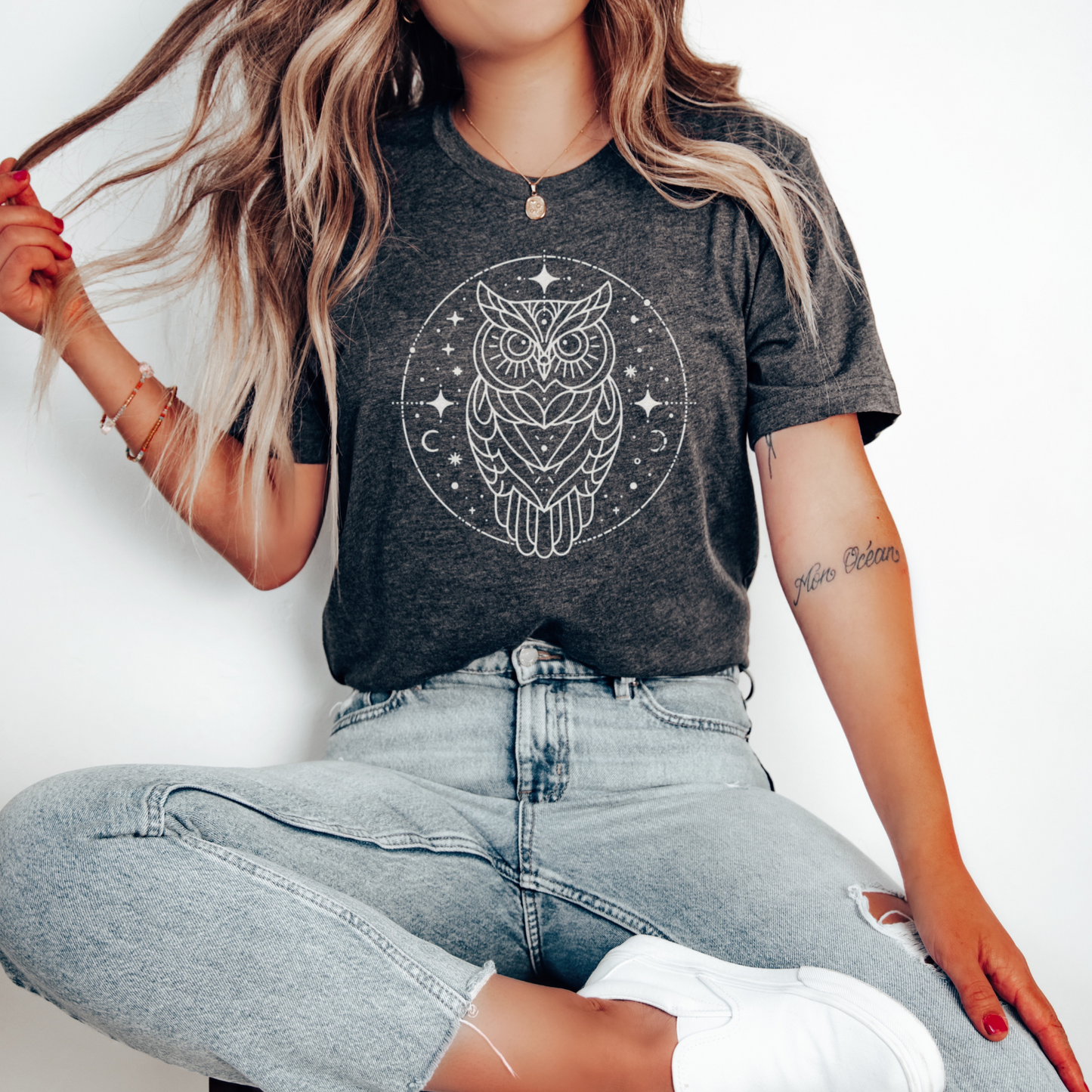 Celestial Owl Spirit Animal T-Shirt