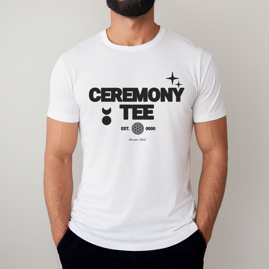 Ceremony Tee T-Shirt with Celestial Elements