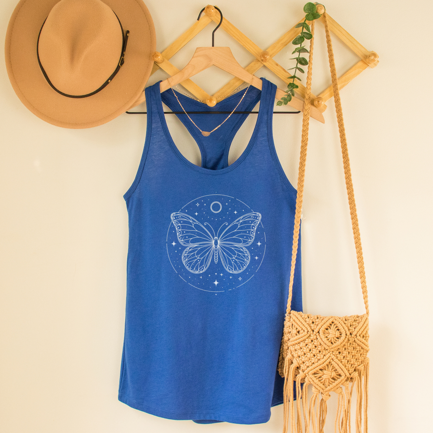 Celestial Butterfly Racerback Tank Top