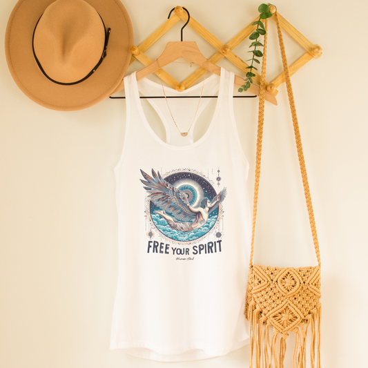 Free Your Spirit Celestial Angel Racerback Tank