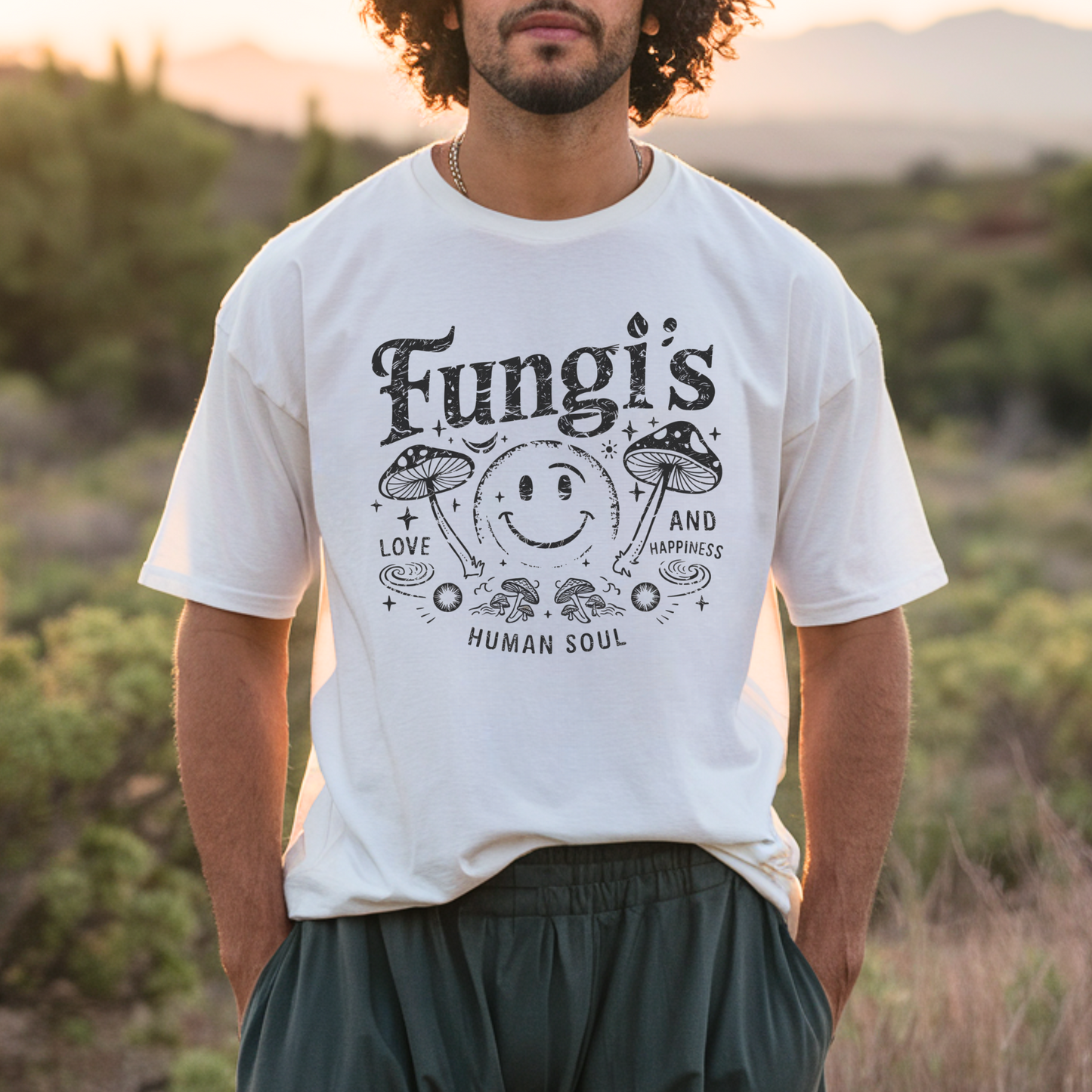 Fun Guys Mens Magic Mushroom T-Shirt