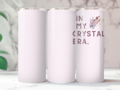 In My Crystal Era 20oz Skinny Tumbler with Straw, Travel Mug