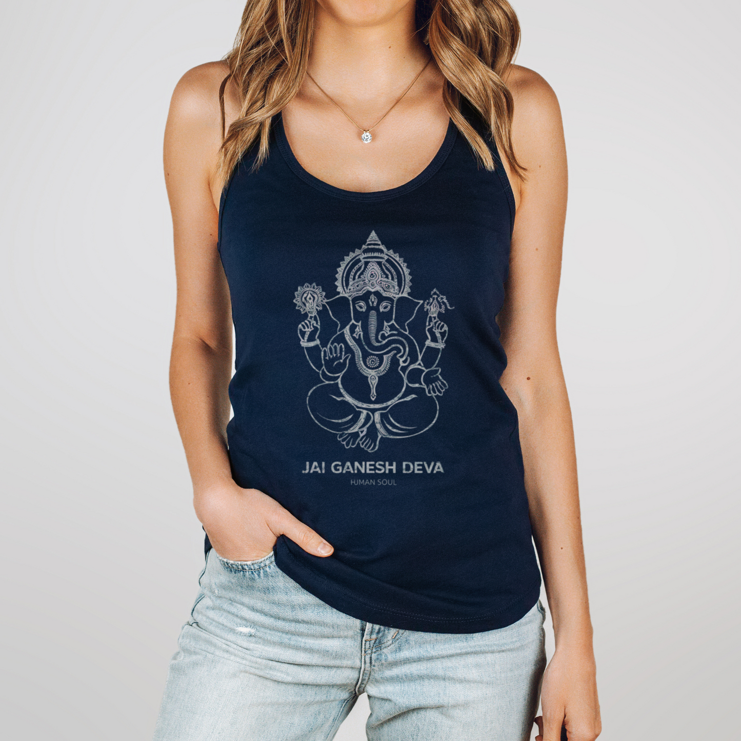 Jai Ganesh Deva Racerback Tank Top