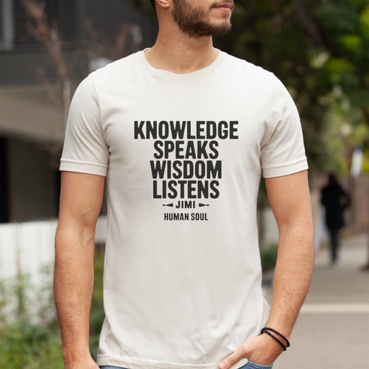 Jimi Hendrix T-Shirt, Knowledge Quote