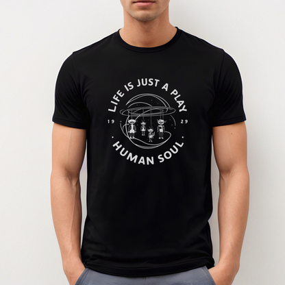 Life is Just a Play Mens Cosmic T-Shirt