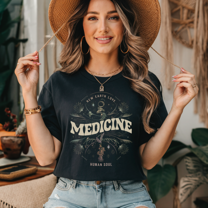 Medicine with Nature Elements Plant Medicine T-Shirt