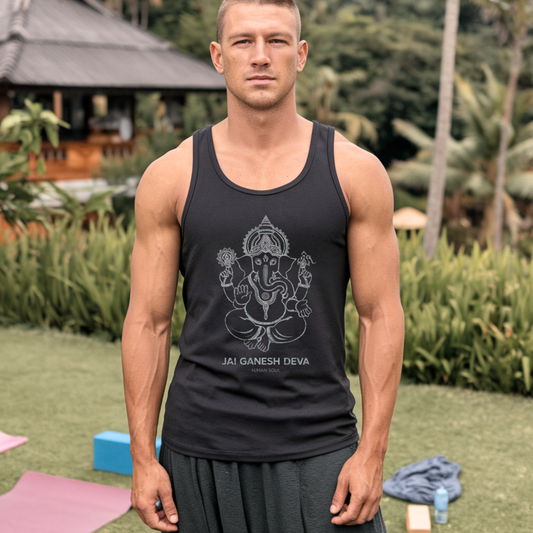 Jai Ganesh Mens Yoga Tank Top