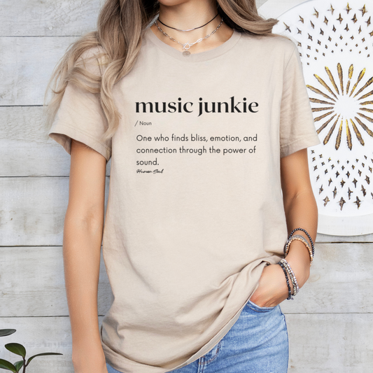 Music Junkie Definition T-Shirt