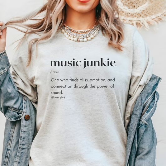 Music Junkie Definition T-Shirt