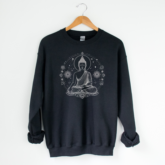 Meditating Buddha Sweatshirt - Buddhist Yoga Hoodie