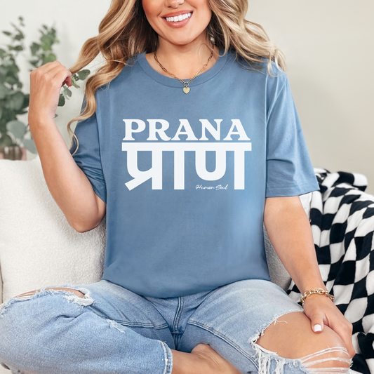 White Prana Sanskrit Women's Tee