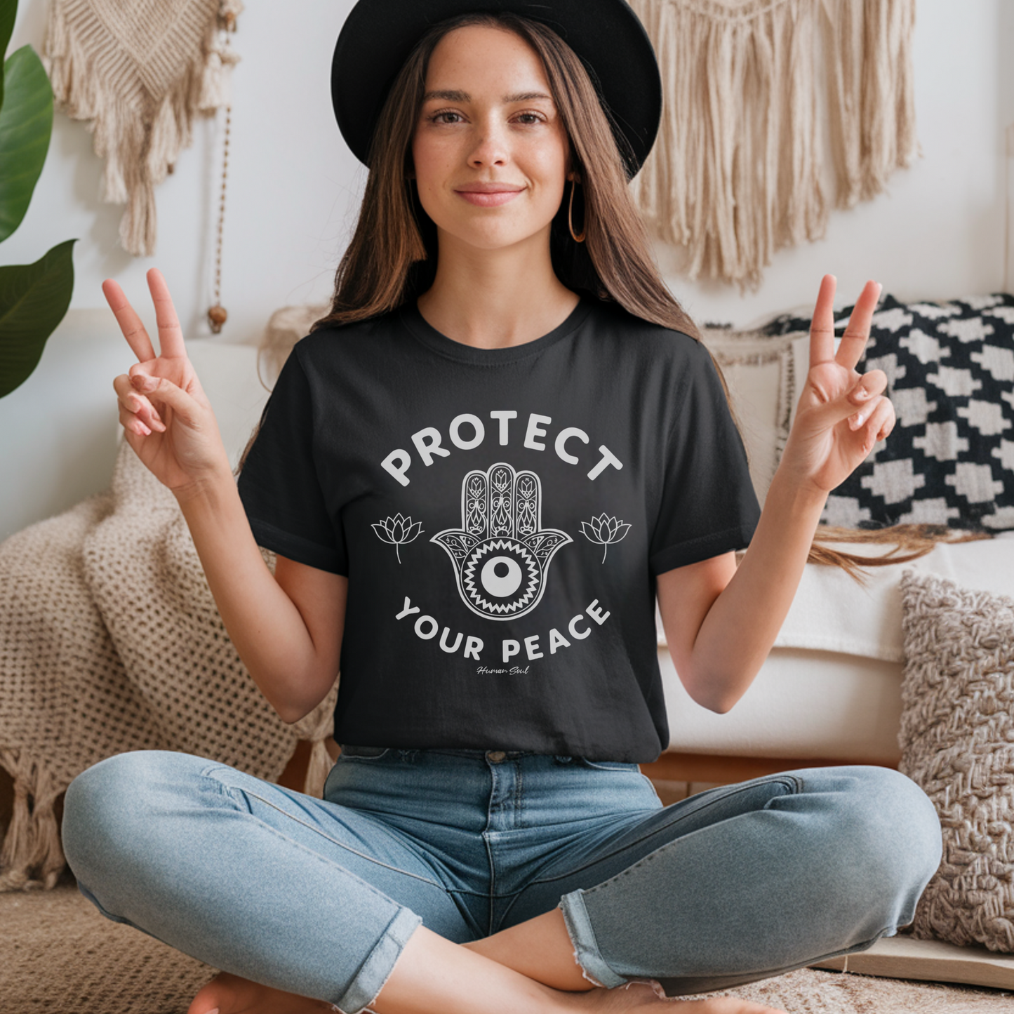 Protect Your Peace Hamsa Hand T-Shirt