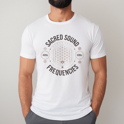 Sacred Sound Frequencies, Flower of Life T-Shirt