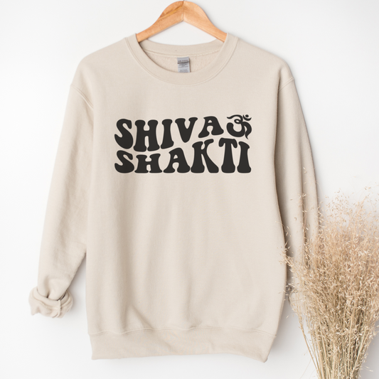 Shiva Shakti Om Symbol Retro Sweatshirt