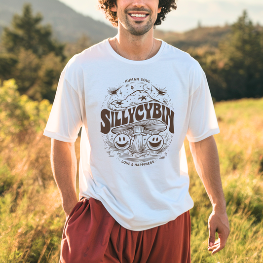 Sillycybin Love & Happiness Magic Mushroom T-Shirt