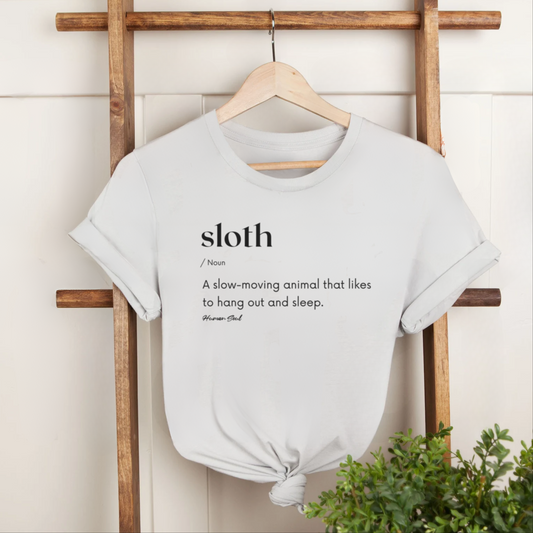 Sloth Sleepy Definition T-Shirt