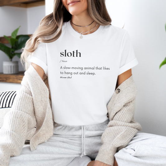 Sloth Sleepy Definition T-Shirt