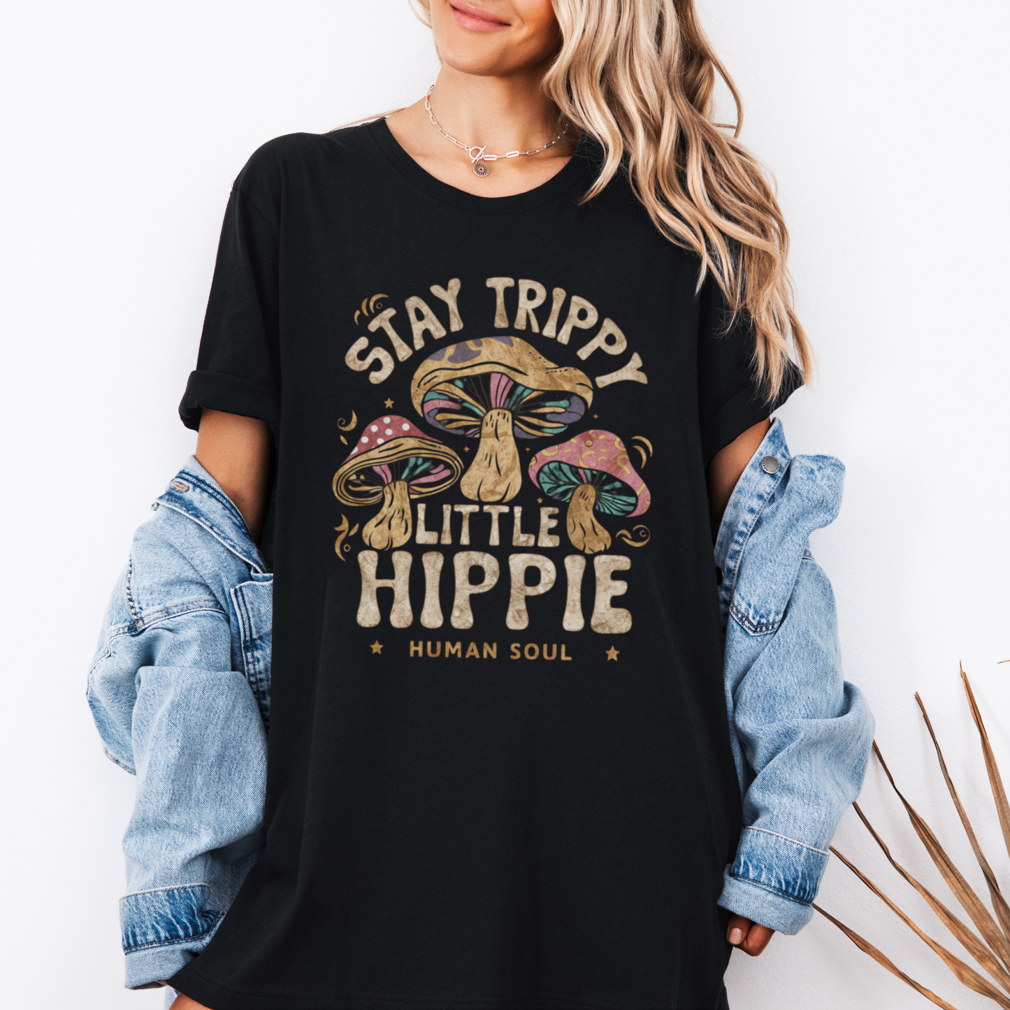 Stay Trippy Little Hippie, Magic Mushroom T-Shirt