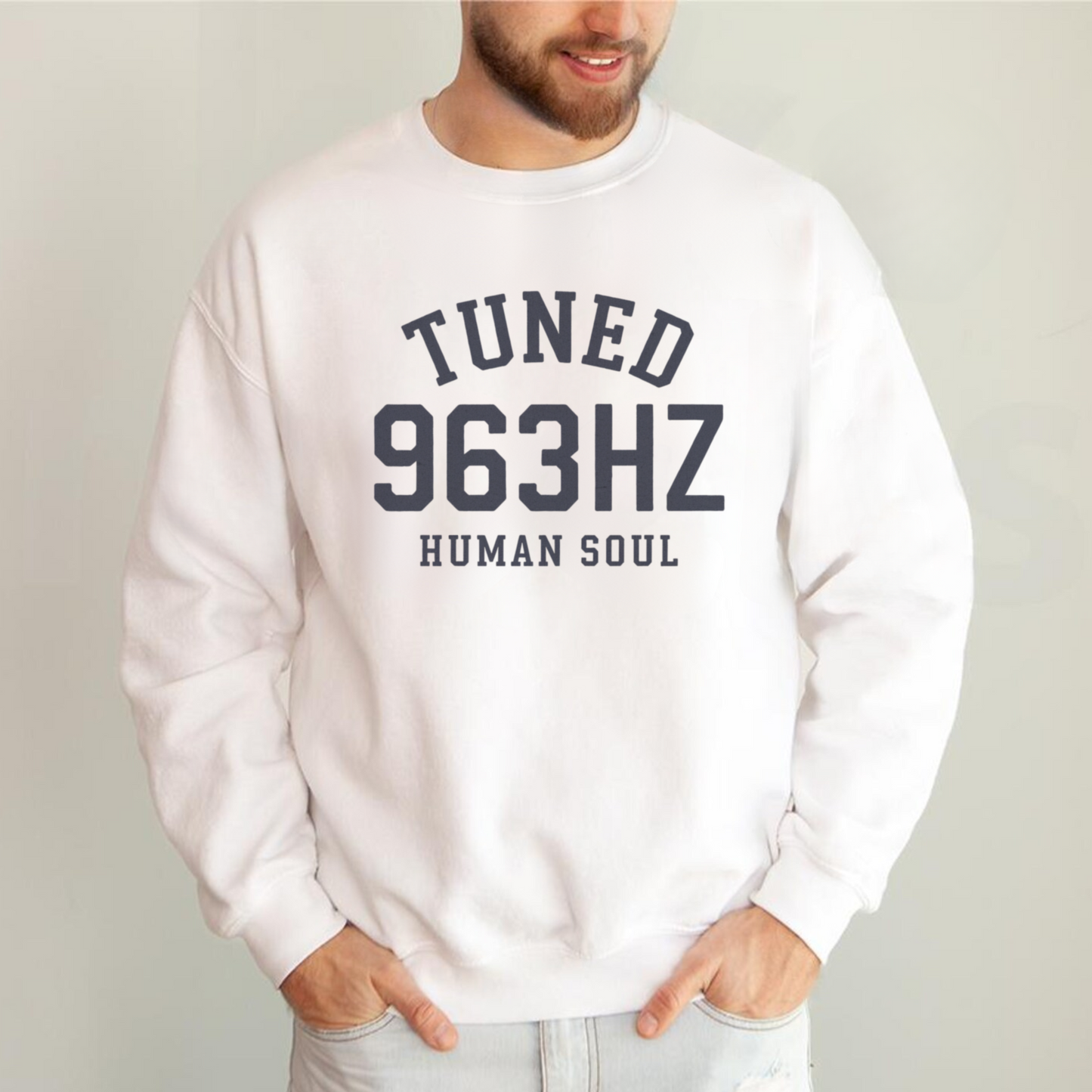 963Hz frequency sweatshirt for spiritual alignment.