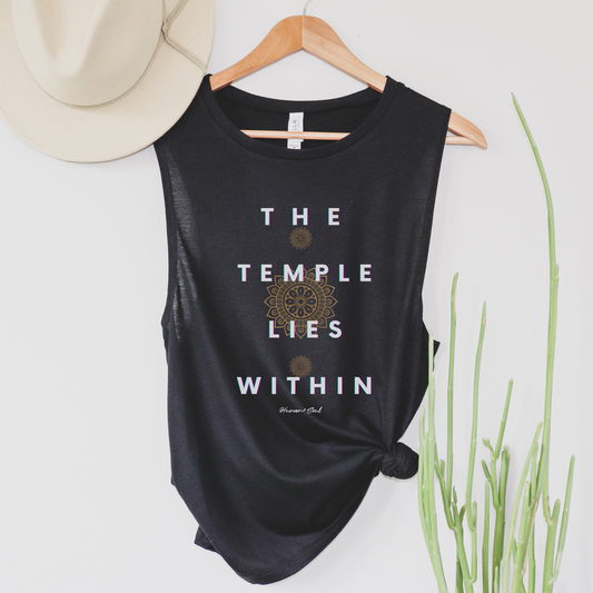 The Temple Lies Within Women's Muscle Tank