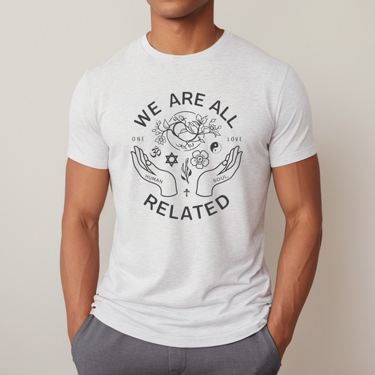 We Are All Related One Love Unity Mens T-Shirt