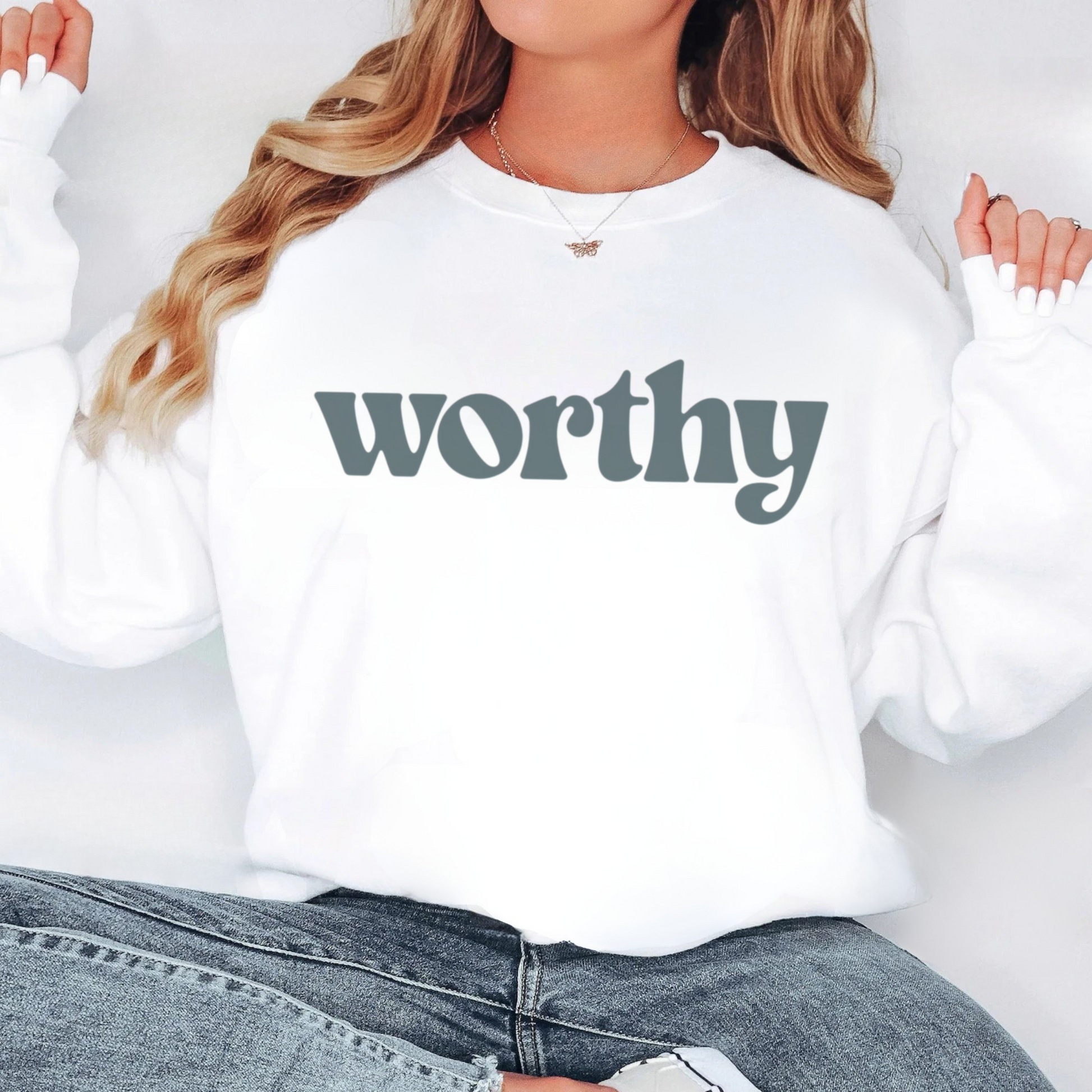 Worthy women's minimalist sweatshirt in soft fabric