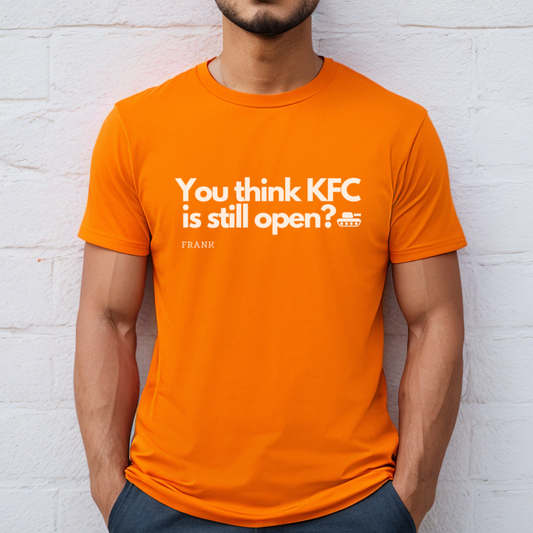 Old School Movie Quote Mens Tee - 'Honey You Think KFC Is Still Open'